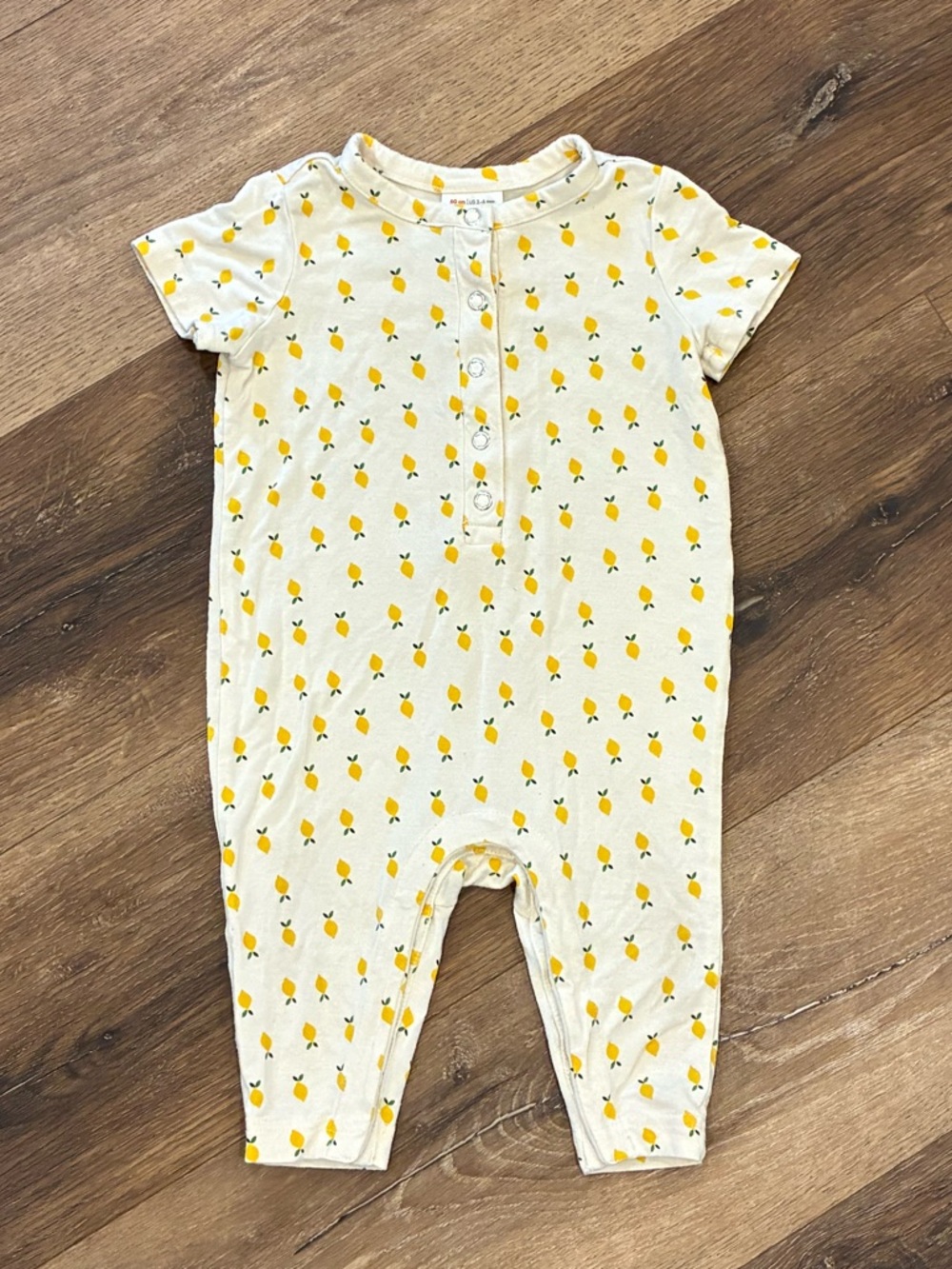 Hanna Andersson Lemon One Piece Play Romper Comfy Bamboo Outfit 3-6m